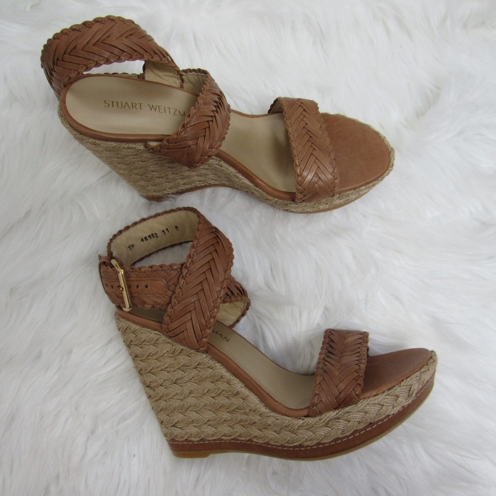 Stuart Weitzman Elixir Espadrille Wedge Sandals - Picture 2 of 8